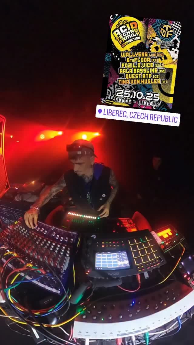 Flyer de Acid Techno Family Connection · Liberec